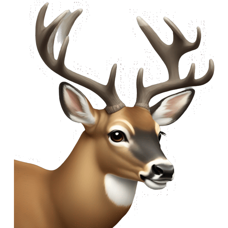 White tail buck emoji