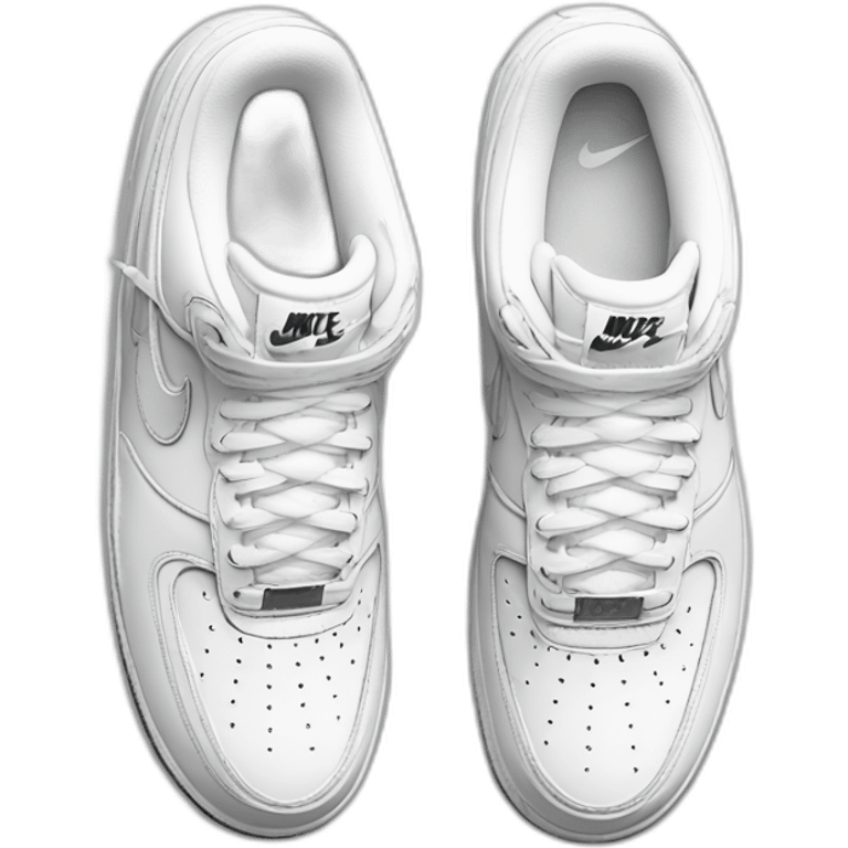 nike  white airforce 1 emoji