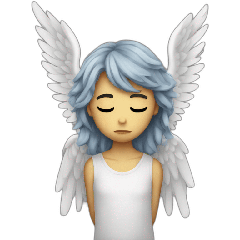 depression sad angel emoji