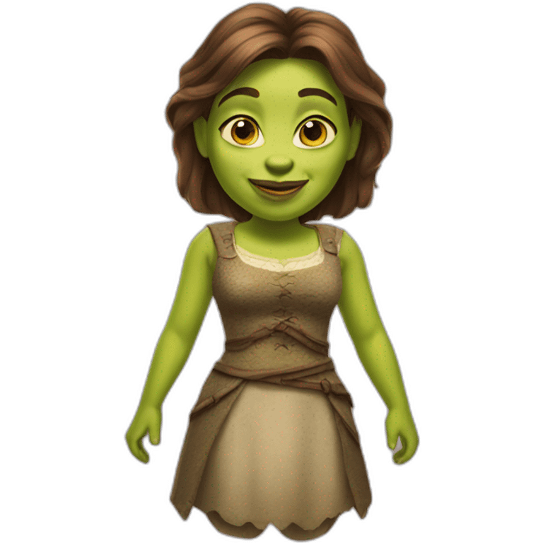 Female shrek emoji