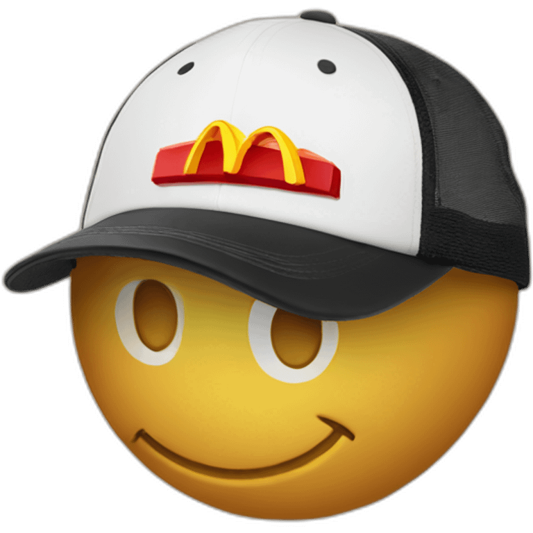 mcdo on a cap emoji