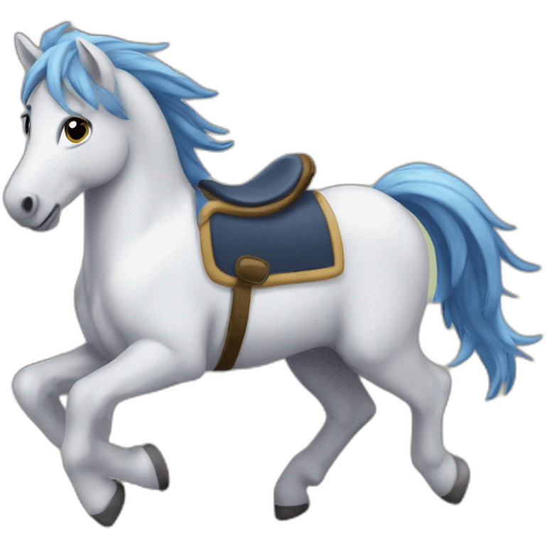 Poney qui saute emoji