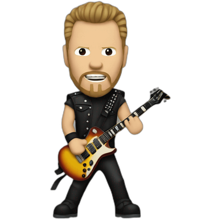 James Hetfield with Flying V emoji