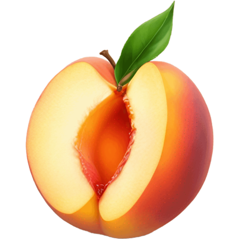 Peach dipped in cream emoji