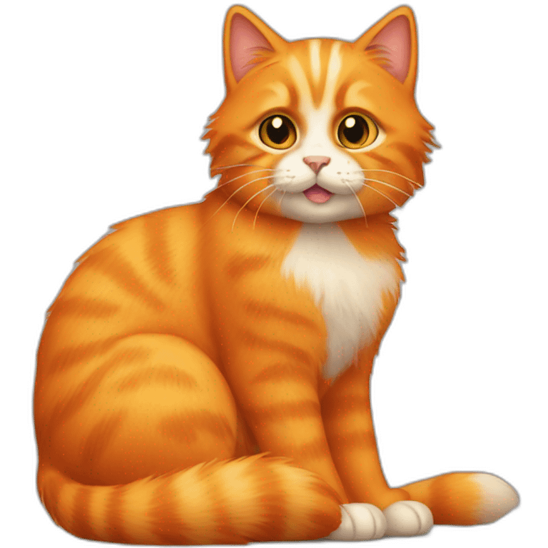 orange furry cat emoji