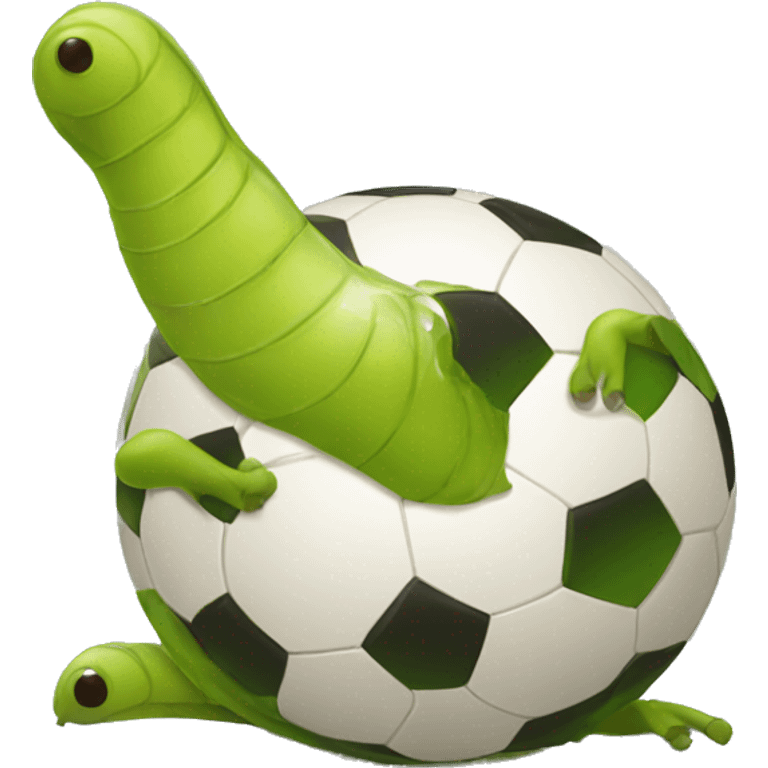 Slug soccer emoji