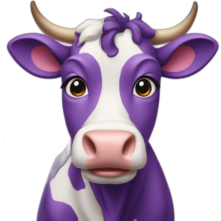 purple cow emoji