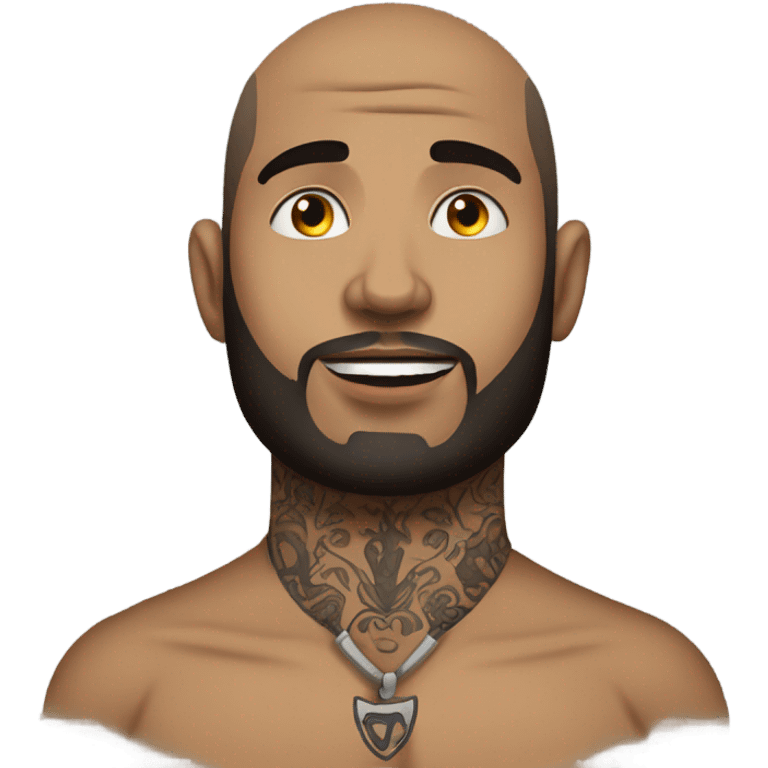 Andrew Tate with neck tattoos  emoji