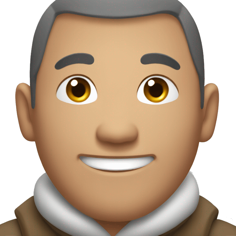 Smiling Mongolian man emoji