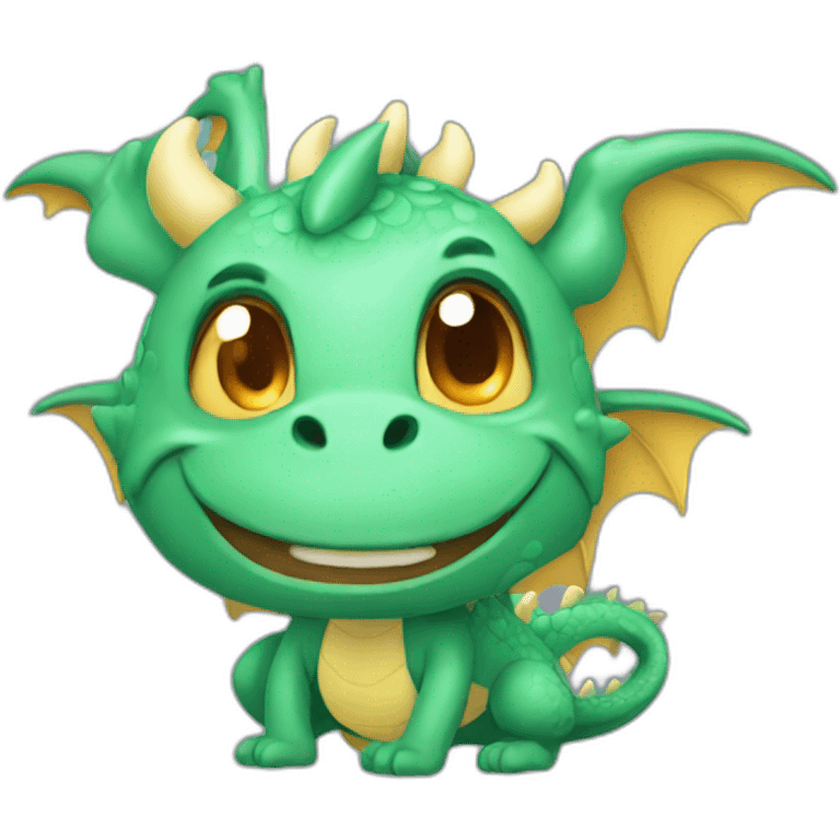 dragon cute star emoji