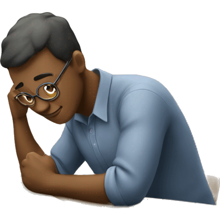 Emoji of a hardworking person studying emoji