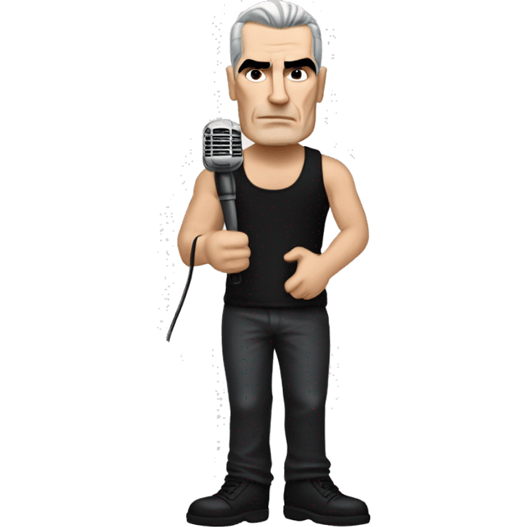 henry rollins with microphone emoji