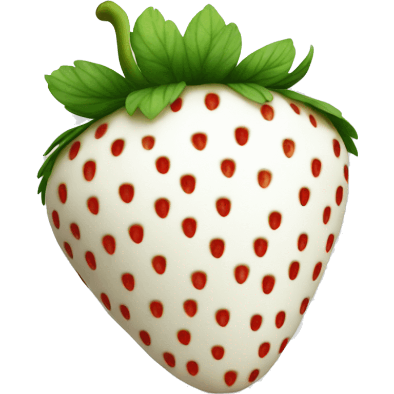 White strawberry  emoji