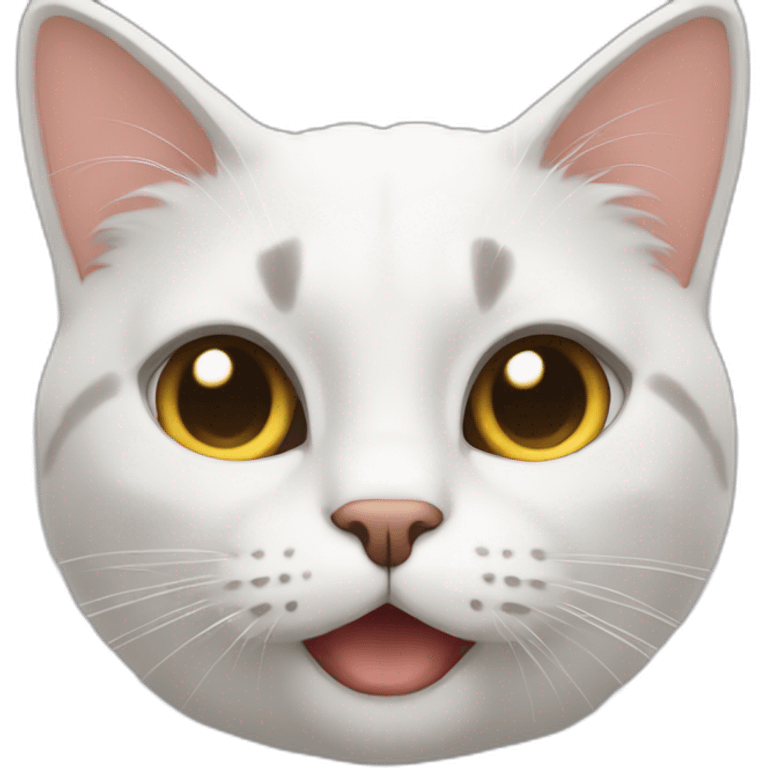 Un chat qui fait un cœur emoji