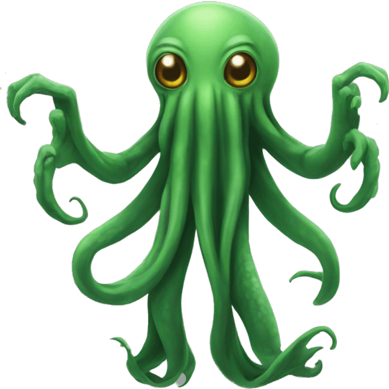 Cthulhu posing T-pose emoji