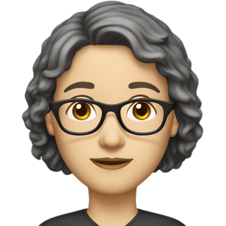 teacher, white, no glasses, short hair emoji