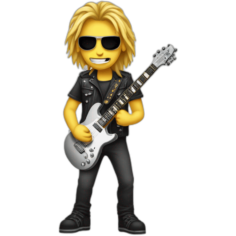 Heavy Metal Guitar Player emoji