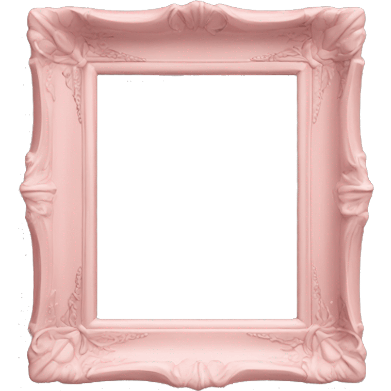 vintage pale pink picture frame  emoji