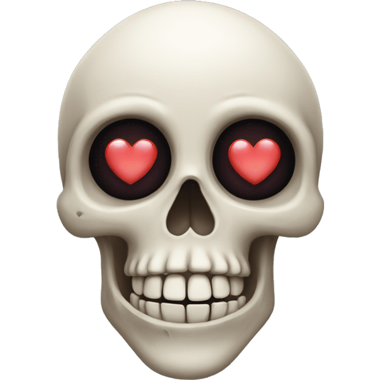 Skull with heart eyes emoji