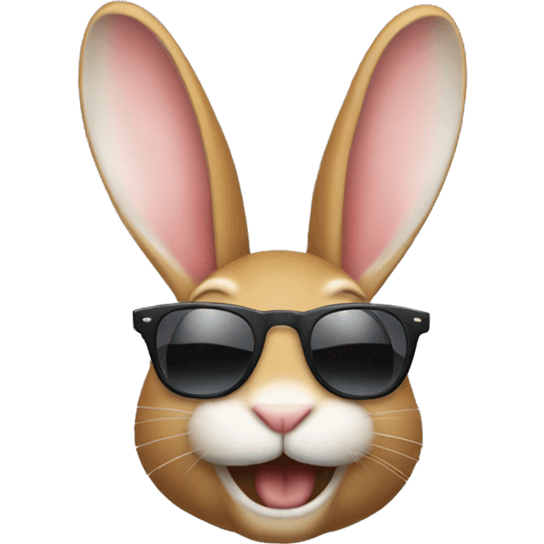 happy rabbit sunglasses emoji