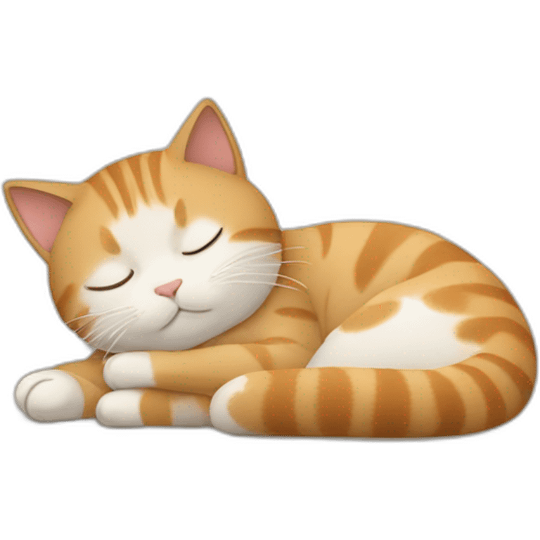 the cat is sleeping emoji