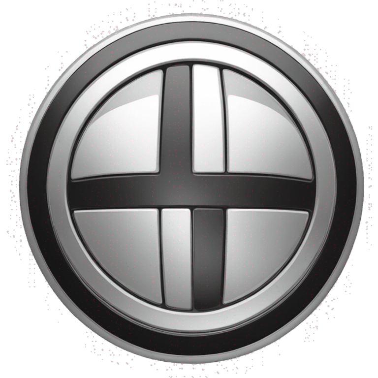 bmw logo in 2d black and white  emoji