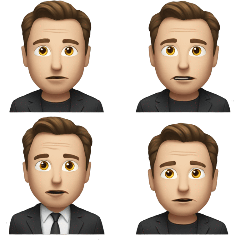 Elon Musk is nervous emoji