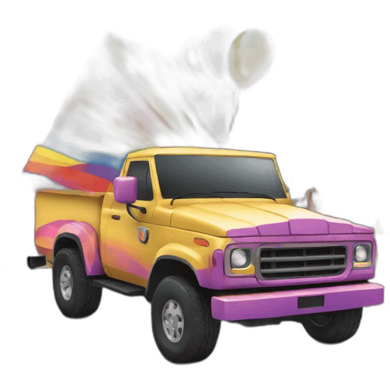 Pride parade float  emoji