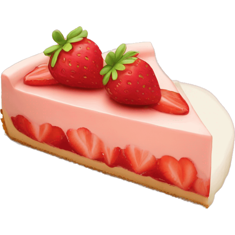 strawberry cheese cake emoji