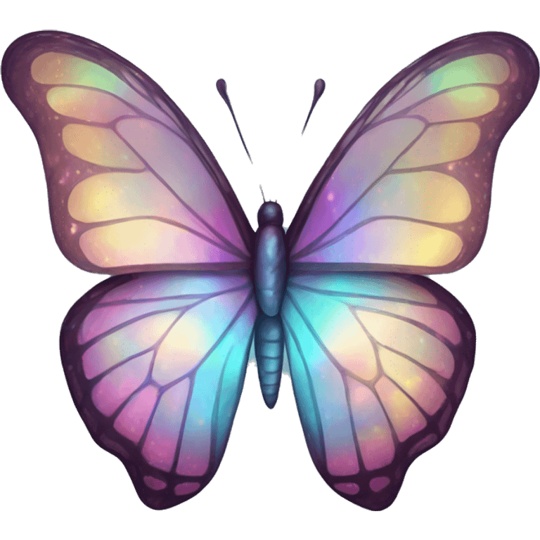 holographic butterfly emoji