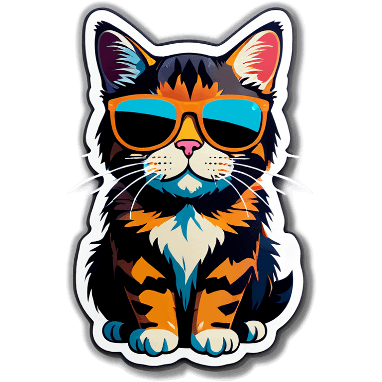 Cat with sunglasses emoji