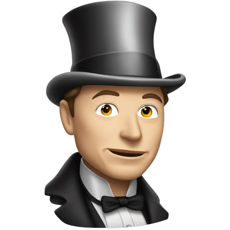 Elon Musk playing Scrooge in A Christmas Carol emoji