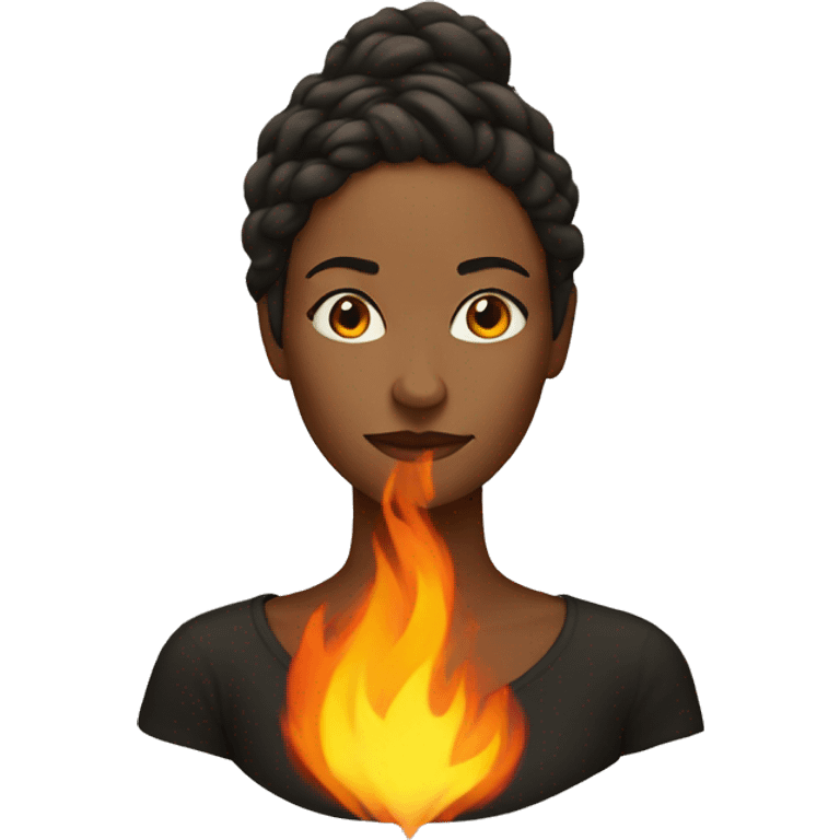 woman made of fire  emoji