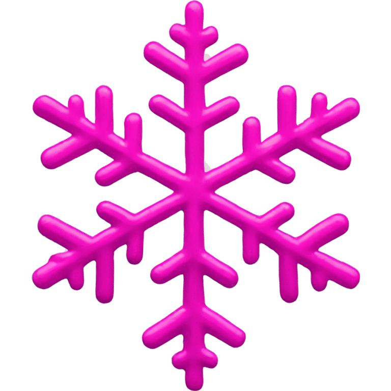 pink snowflake  emoji