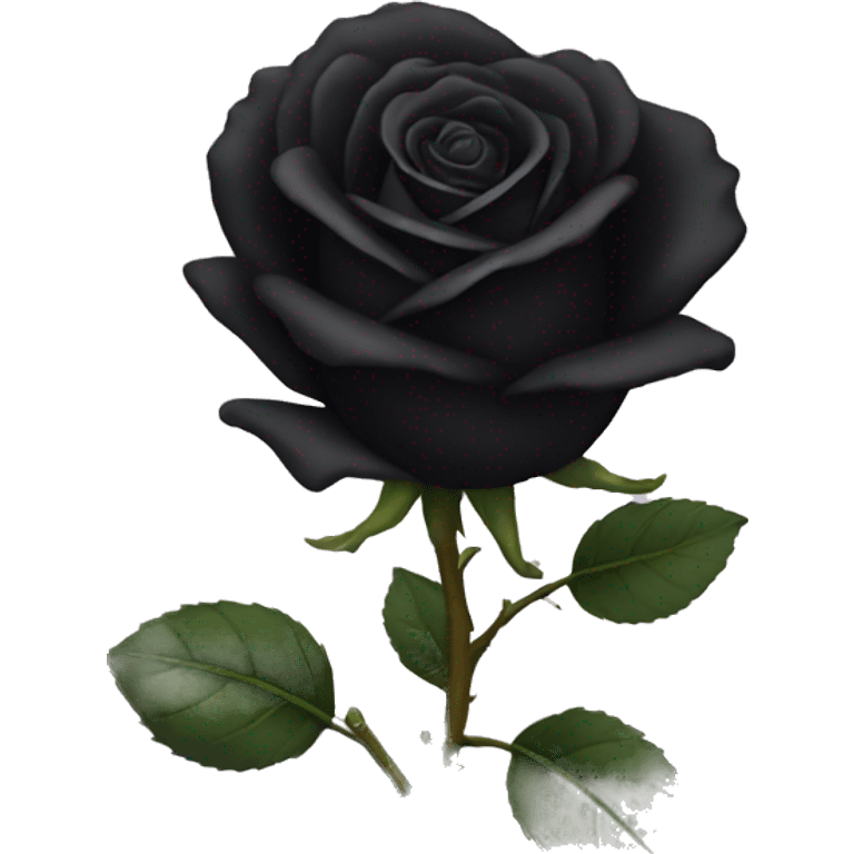 Black rose emoji