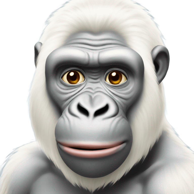 Albino gorilla  emoji