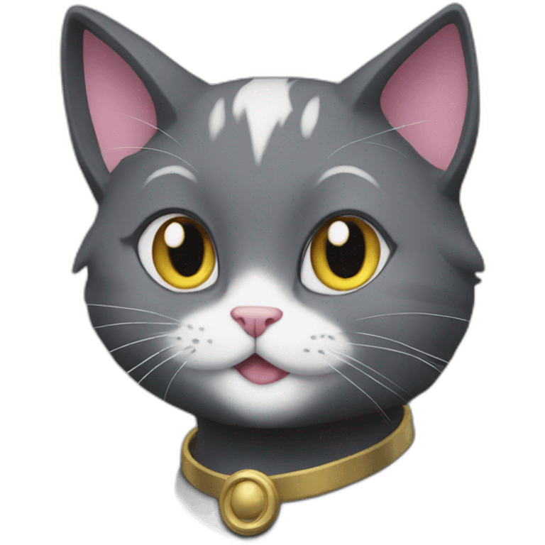 salem the cat from sailor moon emoji