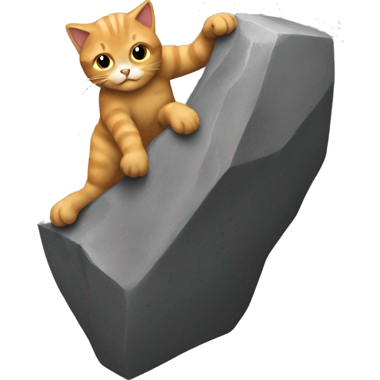 cat bouldering emoji