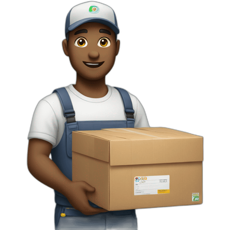 Delivery man emoji