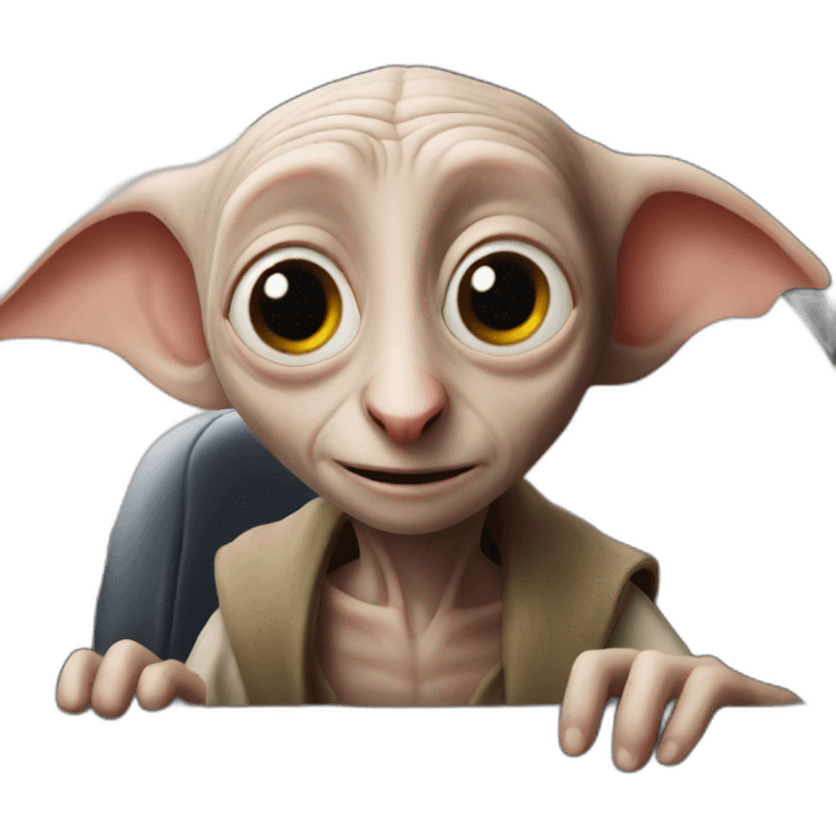 Dobby in a car emoji