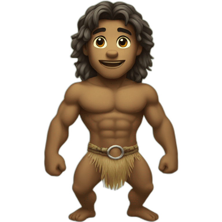 cute tarzan in loincloth emoji