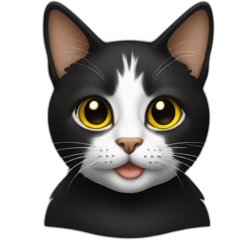 cat black gold emoji