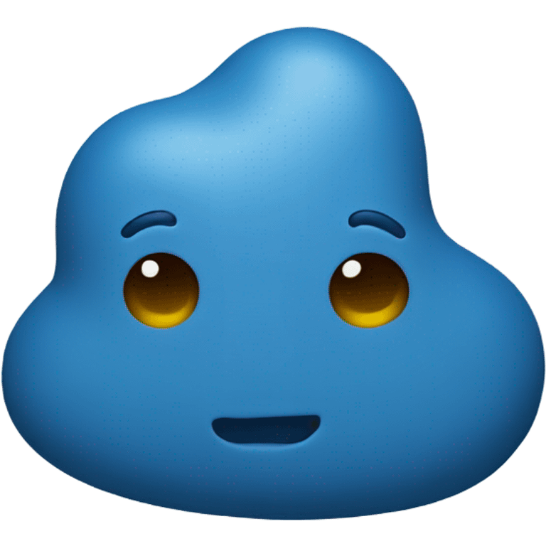 blue poop emoji