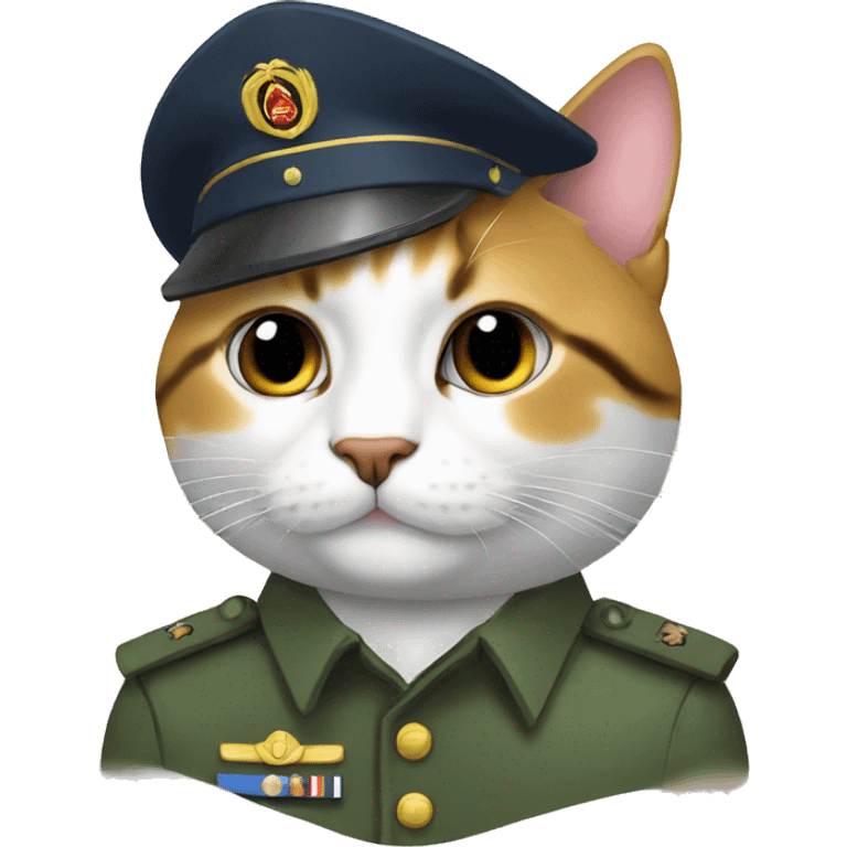 GATO MILITAR emoji