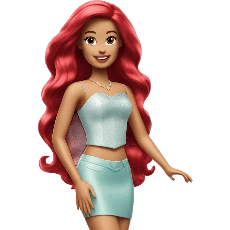 Ariel becomes Barbie emoji