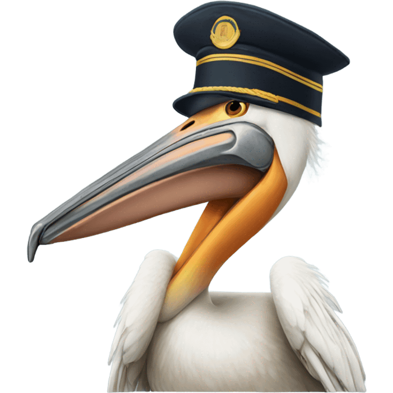 pelican pilot hat emoji