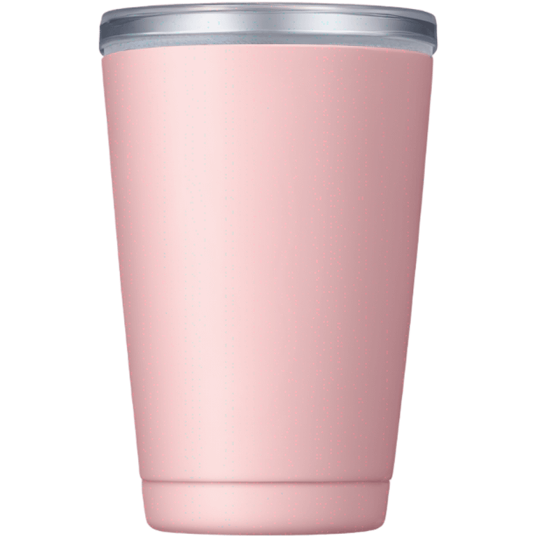 Light pink tumbler without face emoji