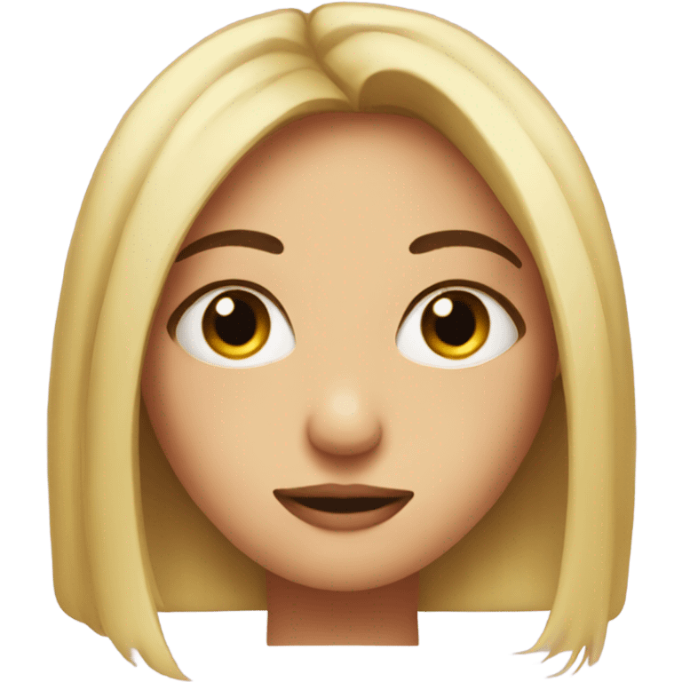 Emoji with a lazy eye girl and 💅  emoji