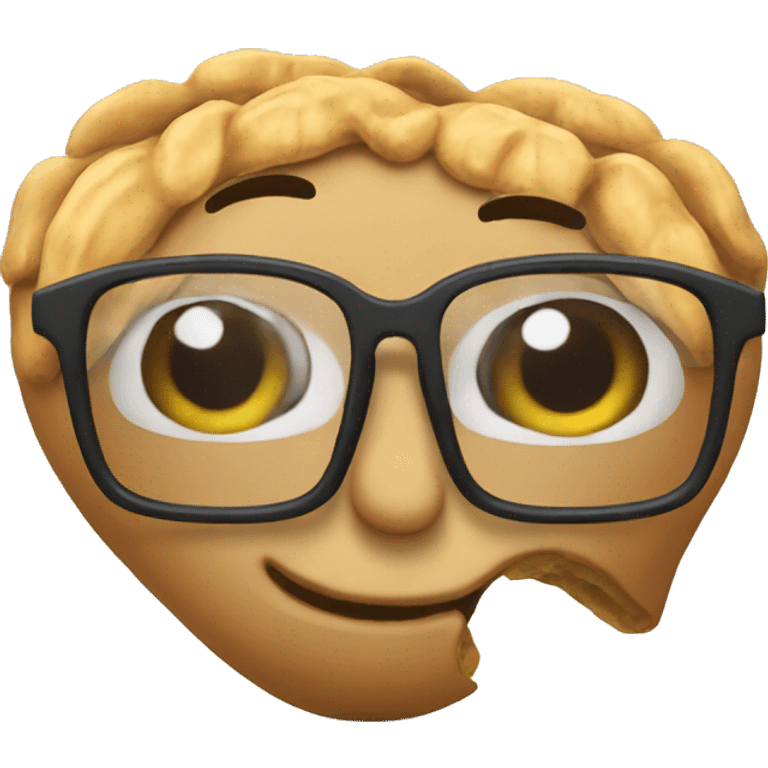 peanut with glasses  emoji