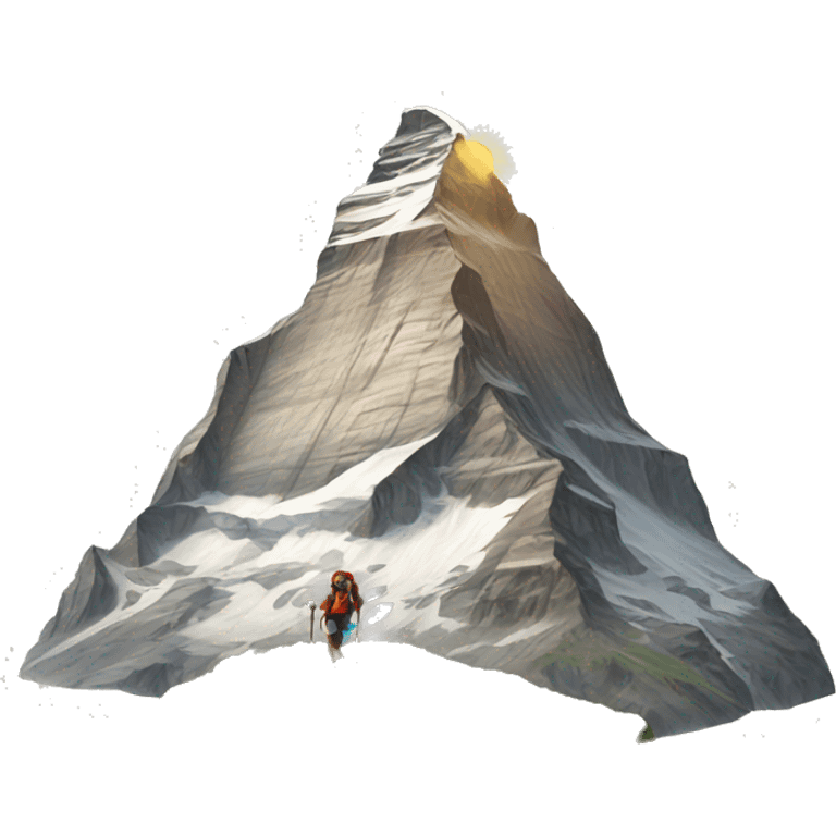 hiking matterhorn emoji